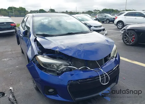 2015 Toyota Corolla S Plus из США, поврежденный, VIN 2T1BURHE5FC452820